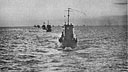 TWENTY COAST GUARD MANNED LCI(L)'s MAKE AN EPOCHAL CROSSING OF THE ATLANTIC FROM THE EUROPEAN WAR THEATER AFTER LANDING AMERICAN FIGHTERS IN THE INVASIONS OF SICILY, SALERNO AND NORMANDY