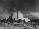 THE MARINES LANDED BY COAST GUARD ON ENIWETOK ATOLL PEPPERING THE JAPS SMOKING NO-MAN'S LAND