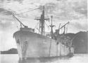 THE USS SERPENS, A CARGO SHIP MANNED BY A COAST GUARD CREW