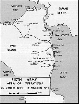 Map 17: Sixth Army Area of Operations