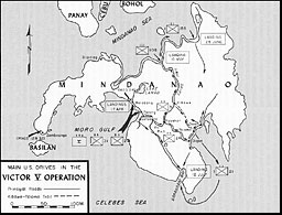 Map 21: Main U.S. drives in the Victor V Operation