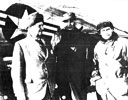 The almost Marine Brigadier--William J. Donovan in later years on an inspection tour of Marine aviation units in Korea