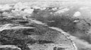 Aerial view of the Hagushi anchorage and Yontan airfield on L plus 2, looking shoutheast from Zampa Misaki.