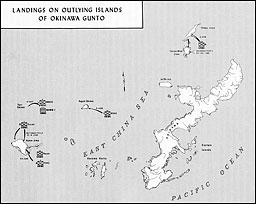 Map 22: Landings on Outlying Islands of Okinawa Gunto