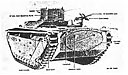 Figure 15. The LVT(A)1 in rear view. Note the provision for two 
externally mounted caliber .30 machine guns. There are no 
statistics on the casualties suffered by the operators of 
these machine guns, but they were clearly vulnerable in 
comparison to the more fortunate crew housed inside the 
vehicle operating the main gun.