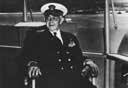 Admiral Turner visits his wartime flagship, USS Eldorado, in September 1954