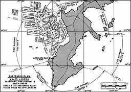 Map: Hagushi assault landing, Okinawa