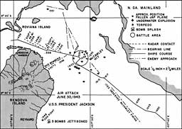 Map: Japanese Air Attack, 30 June 1943