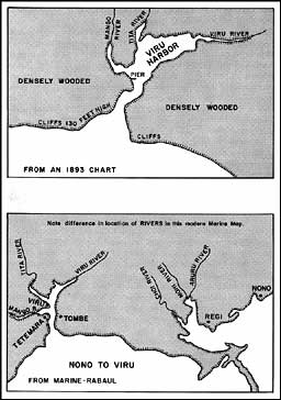 Maps: Viru Harbor in 1893 and 1943