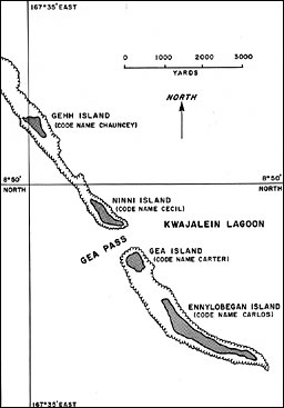 Map: Gea Pass (Kwajalein lagoon)