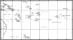 Map: South Pacific Islands