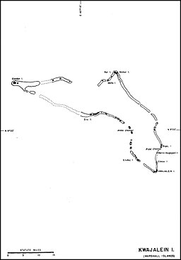 Map: Kwajalein Island, Marshall Islands