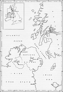 Map: Irish and Scottish Bases