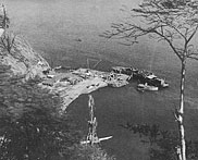 The jetty at Tufi, first PT advance base in New New Guinea