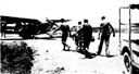 Figure 119.--Evacuating casualties from the front lines by a cub plane.