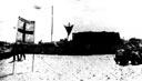 Figure 134.--Casualty loading station on a beach in Southern France.