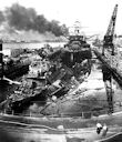 Image: 80-G-19943 USS Pennsylvania in Drydock Number One with Cassin and Downes in foreground.