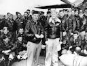 Image: USN NR&L (MOD) 39734 "Lieutenant General James H. Doolittle, USA, and Admiral Marc A. Mitscher, USN, on board USS Hornet."