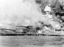 Image: USN NR&L (MOD) 39735 USS Argonne fighting fires on West Virginia.