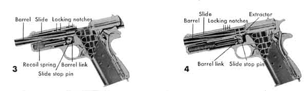 .45 caliber pistol cutaway