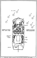 Figure 20.--Position of squad in a boat and scheme of maneuver upon landing.