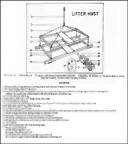 Figure 13.--Litter Hoist. Weight with floor boards 400 pounds. Capacity 10 litters
or 14 ambulatory cases. Can be readily constructed by ship's force.