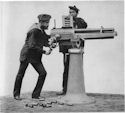 Hotchkiss 37-mm Revolving Cannon on Naval Deck Mount