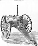 Lowell Machine Gun on Carriage Mount