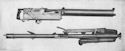 Nordenfelt Machine Gun, Model 1897, with Mount Folded for Carrying