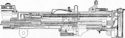 Section Drawing of Bergmann Machine Gun
