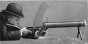 Kjellman Light Machine Gun Being Fired by the Inventor