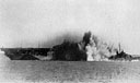 Kamikaze hit on carrier