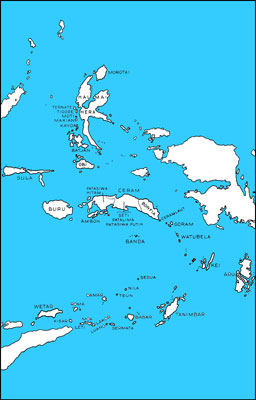 Fig. 7.--Islands and peoples of the Moluccas.