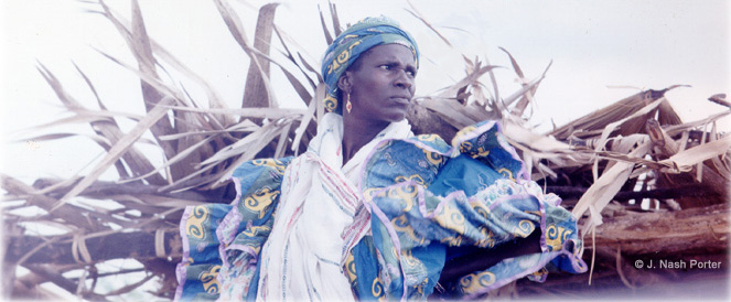 A Wolof Woman Photographed in Senegal.