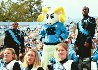 Rameses chilling with the band....
