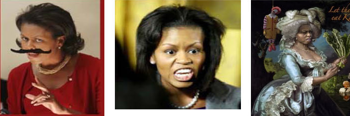 Michelle Obama Masculine, Angry, Evil