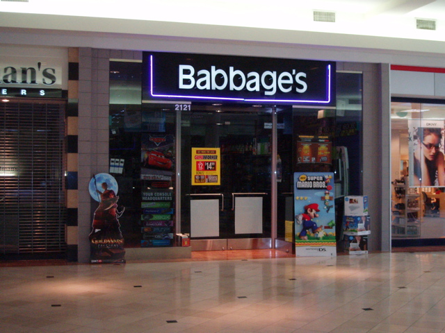 Babbage's around the corner