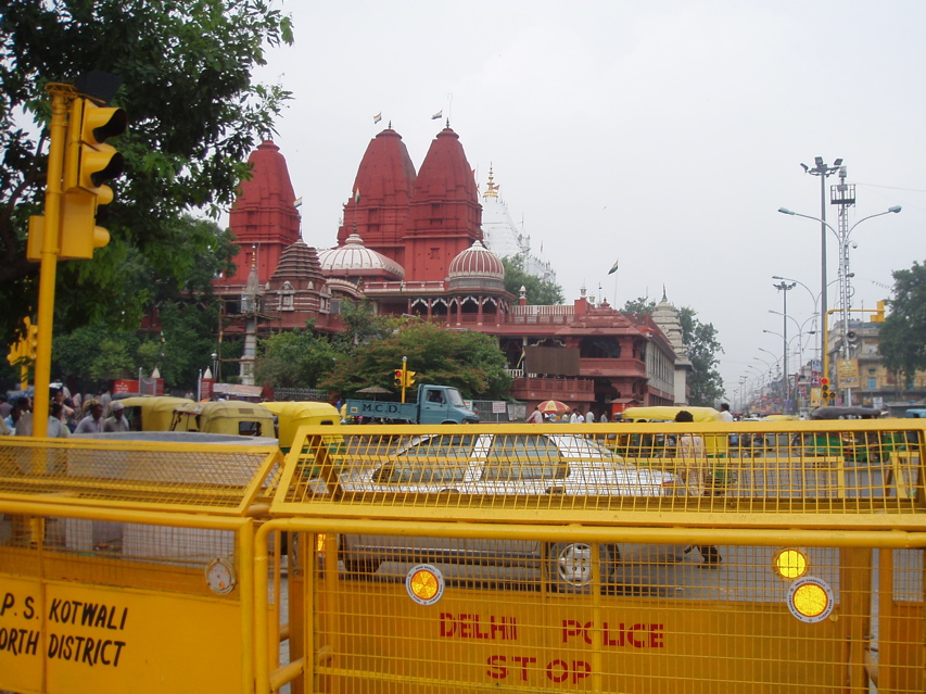 Across from the Red Fort