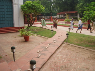 The path of Gandhi's last walk