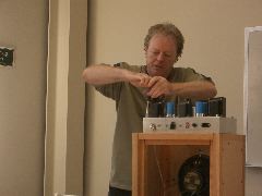 Tim Anderson with tube amp