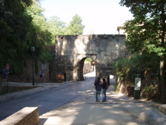 Gate to the Alhambra approach