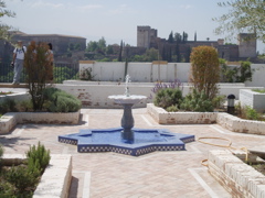 Garden and view at the Grand Mosque