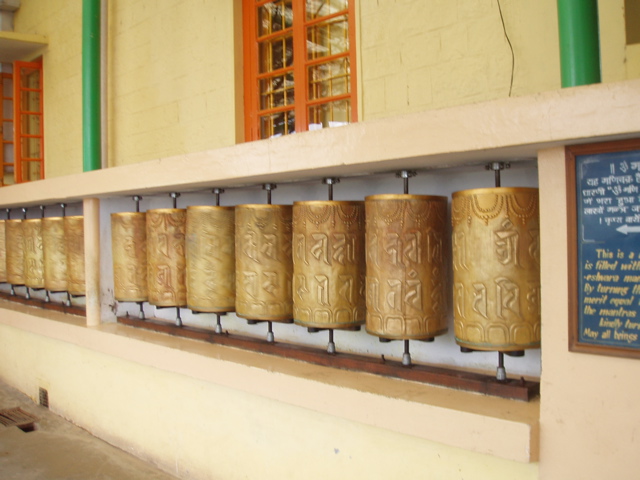 Prayer Wheels at the Dalai Lama's Temple