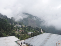 Large washout on the mountain side