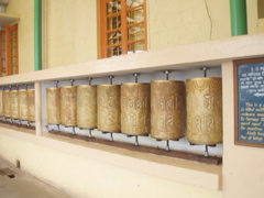 Prayer Wheels at the Dalai Lama's Temple