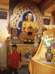 Buddha with scale and siting