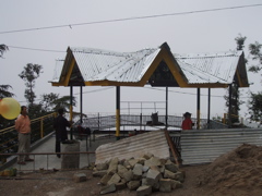 Pavilion near completion