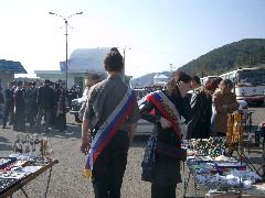 more sash-wearing grads at the market