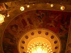 Ceiling of the new (little) Bolshoi where we saw Handel's Alcina