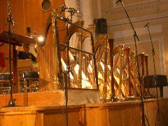 10 Harps awaiting 10 Harpists
